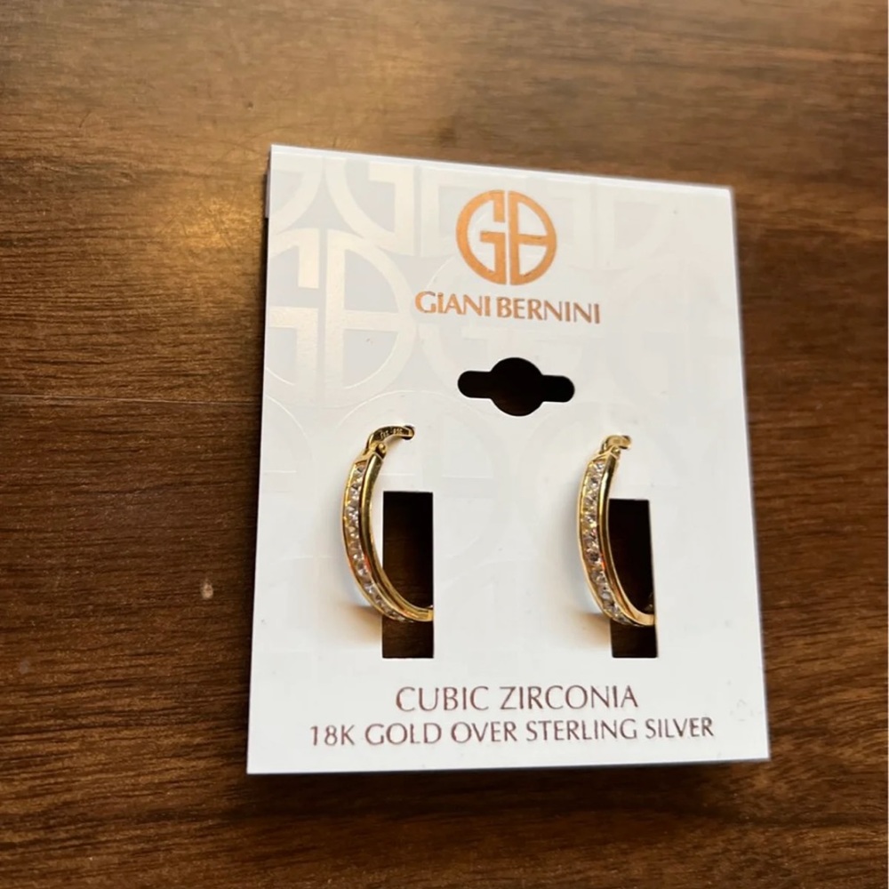 Small Inside Out Hoop Earrings in gold over sterling silver
